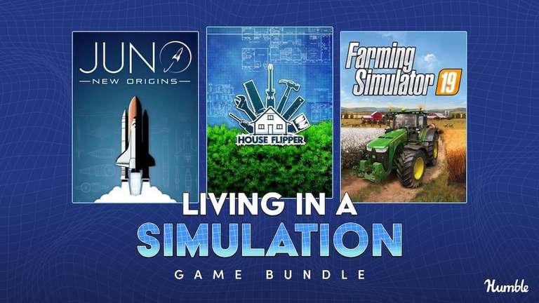 (STEAM/PC) Living In A Simulation Bundle. Farming Simulator '19, House Flipper, Firefighting Simulator + more