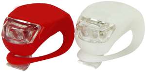 Challenge 2 Piece Silicone Front and Rear Bike Light Set reduced to £3 with Free Collection @ Argos