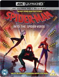 Marvel 4K Ultra HD + Blu-Rays (Used) - Spider-Man Into the Spider-Verse, Deadpool, Logan, Thor Ragnarok - £5 Each + Free Collection @ CeX
