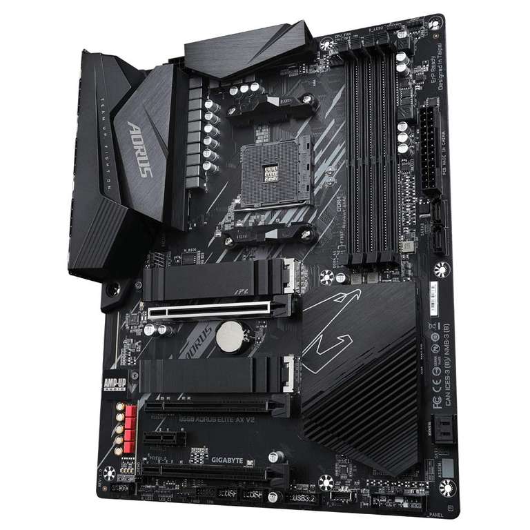 Gigabyte B550 AORUS ELITE AX V2 Motherboard - Supports AMD Ryzen 5000 Series AM4 CPUs, 12+2 Phases Digital Twin Power Design