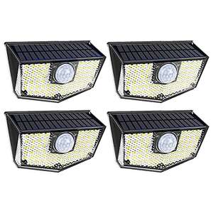 Outdoor solar lights with motion sensor (Pack of 4)