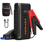 AsperX 1500A Car Battery Booster Jump pack with Jump Leads, LED Flashlight & 1.4 INCH LCD Display - £39.99 with code @ JIAHONGJING / Amazon