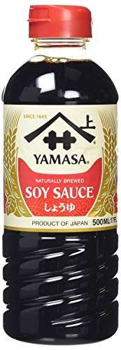 YAMASA Naturally Brewed Japanese Dark Soy Sauce - 500ml (6 Pack)