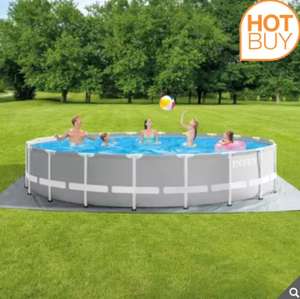 Intex 20ft (6.1m) Prism Frame Pool with Filter Pump and Ladder