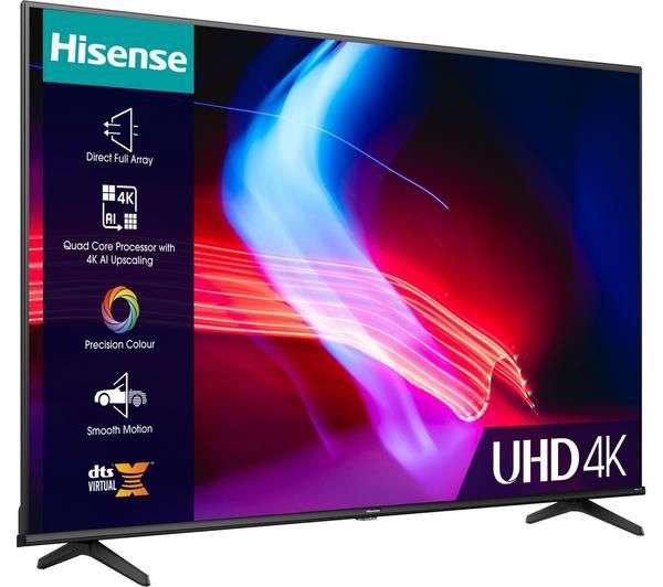 HISENSE 65A6KTUK 65" Smart 4K Ultra HD HDR LED TV with Amazon Alexa - Free C&C