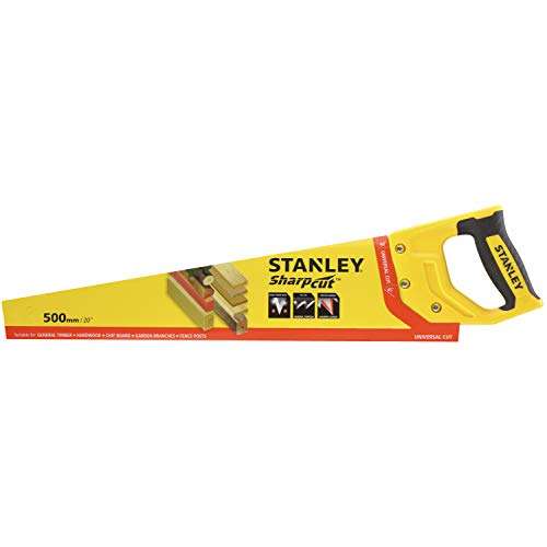 Stanley STHT20367-1 Serrucho Universal 20”/500mm 7TPI Saw - £6.99 @ Amazon