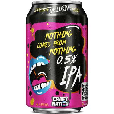 Nothing Comes From Nothing Low Alcohol (0.5%) IPA. 4 for £1 @ Home Bargains Halifax