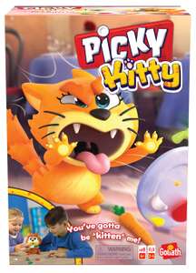 Picky Kitty Board Game: Feed The Kitty His Veggies Before He Flips The Plate!