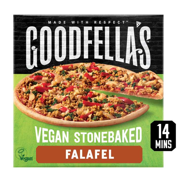 Goodfella's Vegan Stonebaked Falafel Pizza 377g or Goodfella's Vegan Stonebaked Meatless Mediterranean Pizza 387g Nectar Price