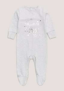 Baby Grey Born in 2023 Sleepsuit (Tiny Baby-18mths) - Tiny Baby + 99p collection