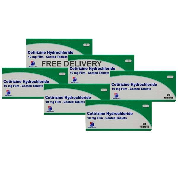 6 Months Supply Cetirizine Hayfever Allergy Tablets 30 x 6 [Total 180] - £4.79 @ Pharmacy First