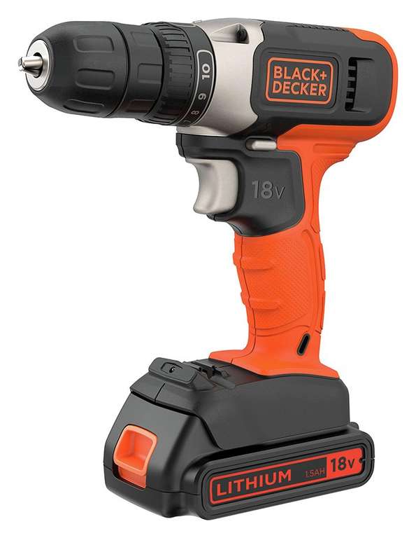 Black + Decker 18V Lithium-ion Drill Driver with Accessories £37.50 Free Collection @ Argos