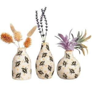Sass & Belle Busy Bee Vase Trio - £13.50 (+£2.99 Delivery) @ WHSmith