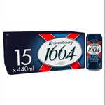 Kronenbourg 1664 Lager 15 x 440ml Cans x 3 (45 Cans) £22 @ Amazon