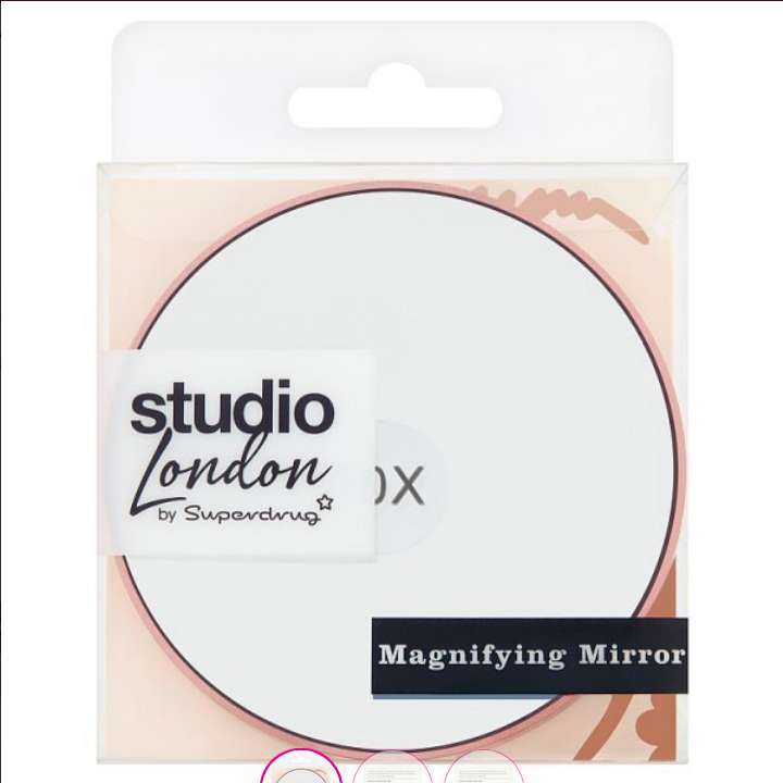 Studio London Compact Mirror / Magnifying Mirror: 2 for 75p (Buy 1 get 2nd 1/2 price) + Free Click & Collect