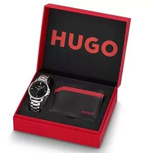 HUGO Focus Men's Stainless Steel Watch & Leather Wallet Set - £75 Delivered @ H Samuel