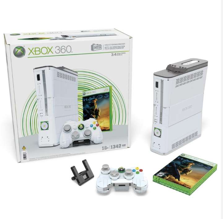 Mega Microsoft Xbox 360 Video Game Console Building Set