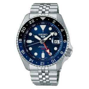 Seiko 5 Sports Blueberry GMT SKX Stainless Steel Watch - With Code