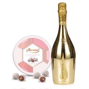 Bottega gold 75cl Prosecco & Marc de champagne Thornton’s chocolates £19.80 w code (£3.95 delivery under £25) +£5 Amazon Voucher @ Thorntons
