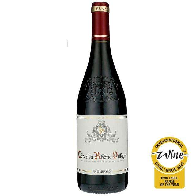 M&S Cotes Du Rhone Villages Wine 75cl