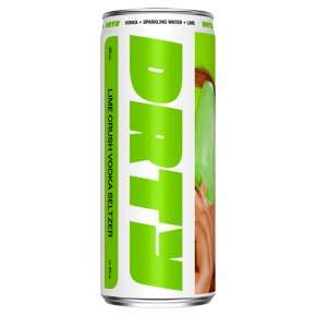 DRTY Lime Crush/Mango/Raspberry Vodka Seltzer 330ml 100% Cashback via Greenjinn App