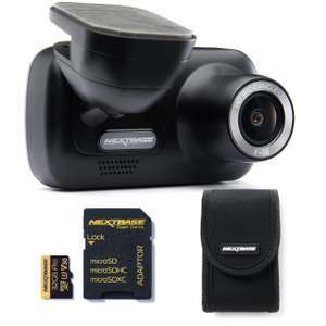Nextbase 222 Dash Cam, Nextbase 32GB Micro SD Card & Case Bundle- Full 1080p/30fps HD Recording In Car Camera - sold iZilla / FBA