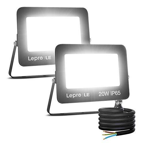 Leprow LED flood light (non pir) 20 watts x 2 £13.88 Sold by Lepro UK FBA