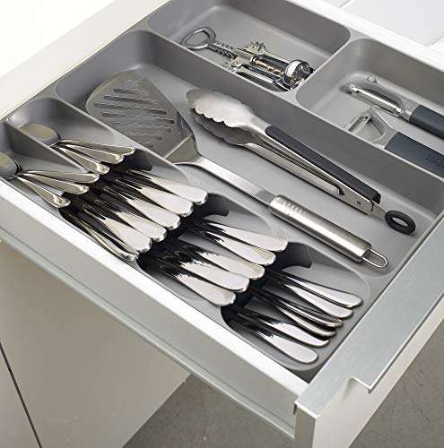 Joseph Joseph DrawerStore Cutlery, Kitchen Utensils and Cooking Utensil Gadget Accessories Organiser, in drawer storage – £15 @ Amazon