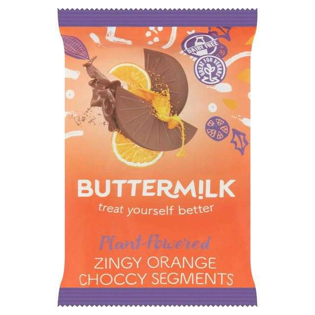 Buttermilk Zingy Orange Choccy Segments 100g - 25p @ Sainsbury's Fulham Wharf