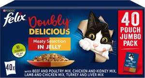 Felix As Good As It Looks Doubly Delicious Cat Food Meaty 40 x 100g