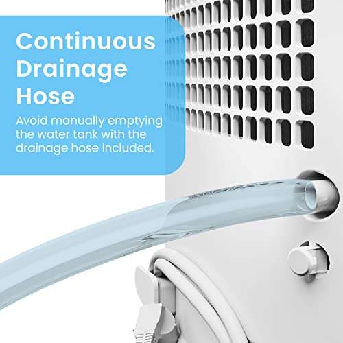 Pro Breeze® 20L/Day Dehumidifier with Digital Humidity Display, Sleep Mode,  Continuous Drainage, Laundry Drying and 24 Hour Timer - Ideal for Damp and  Condensation : : Home & Kitchen