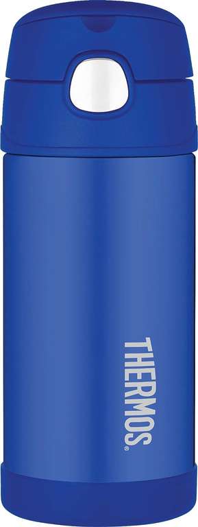 Thermos 104932 Funtainer Straw Bottle, Blue, 355 ml