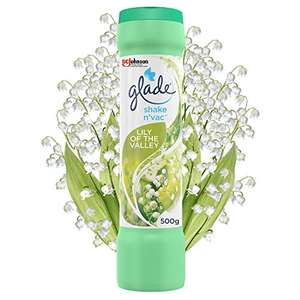 Glade Shake n'vac Carpet Freshener & Odour Neutraliser, Lily of the Valley, 500g £1 @ Amazon
