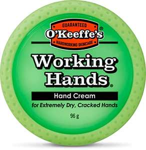 O’Keeffe’s Working Hands, 96g Jar - Hand Cream for Extremely Dry, Cracked Hands £5.66 @ Amazon