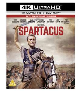 Spartacus 4k UHD £9.09 with voucher + Free Free click and collect @ HMV