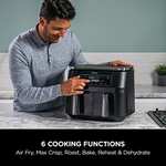 Ninja Foodi Dual Zone Air Fryer [AF300UK] 2 Drawers, 6 Cooking Functions, 7.6L, Black £199 @ Amazon