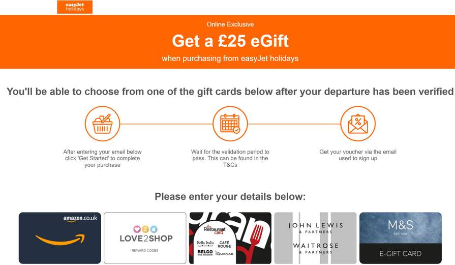 £25 eGift voucher Restaurant Card/John Lewis