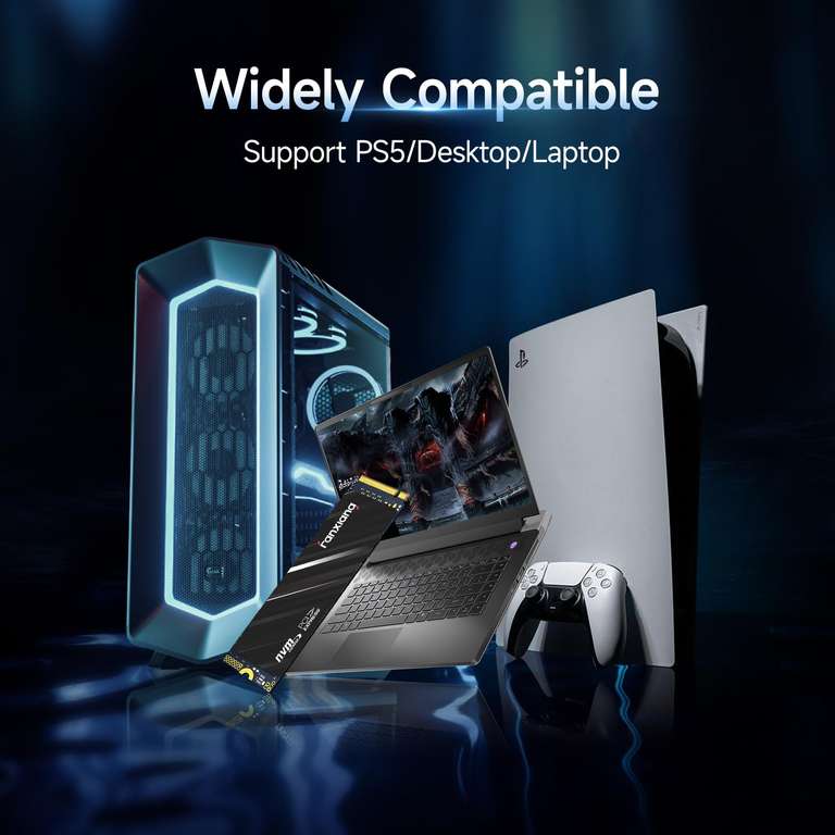 PS5 Compatible Gen 4 1TB NVMe (unbranded) Sold by LDCEMS FBA