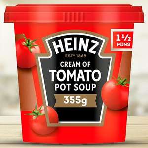 Heinz Tomato Soup 4x 355g (microwaveable pot) for £3.99 (min £20 spend) @ Discount Dragon