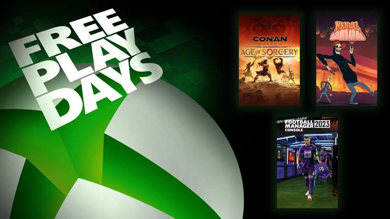 Free Play Days for Xbox Live Gold members - Conan Exiles, Manual Samuel, and Football Manager 2023 Console