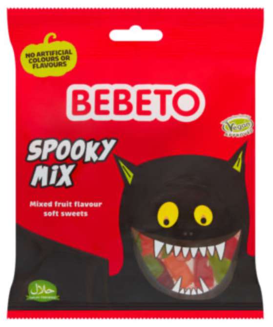 BEBETO Spooky Mix Fruit Gummy’s 150g - 49p instore @ Farmfoods, Huddersfield