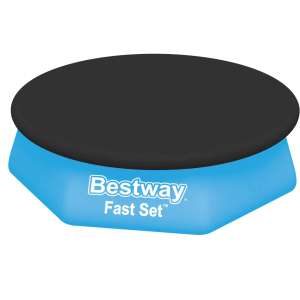 Bestway 58032 Flowclear Cover for Fast Set Pools, Black, 244 cm
