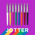 Parker Jotter Originals Ballpoint Pen, Classic Black Finish, Medium Point, 2 Ballpoint & 3 Gel Refills, Blue & Black Ink