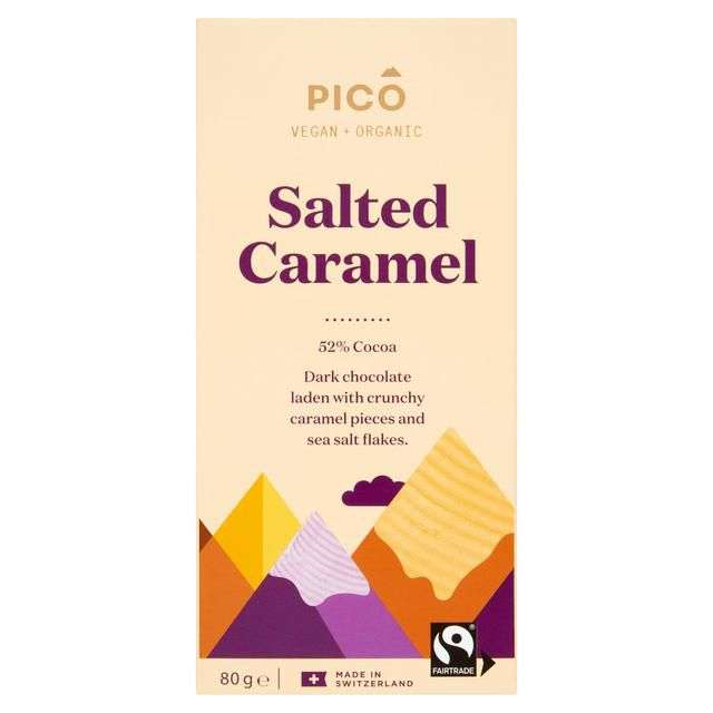 Pico Organic Vegan Salted Caramel Chocolate 80g - Fulham wharf