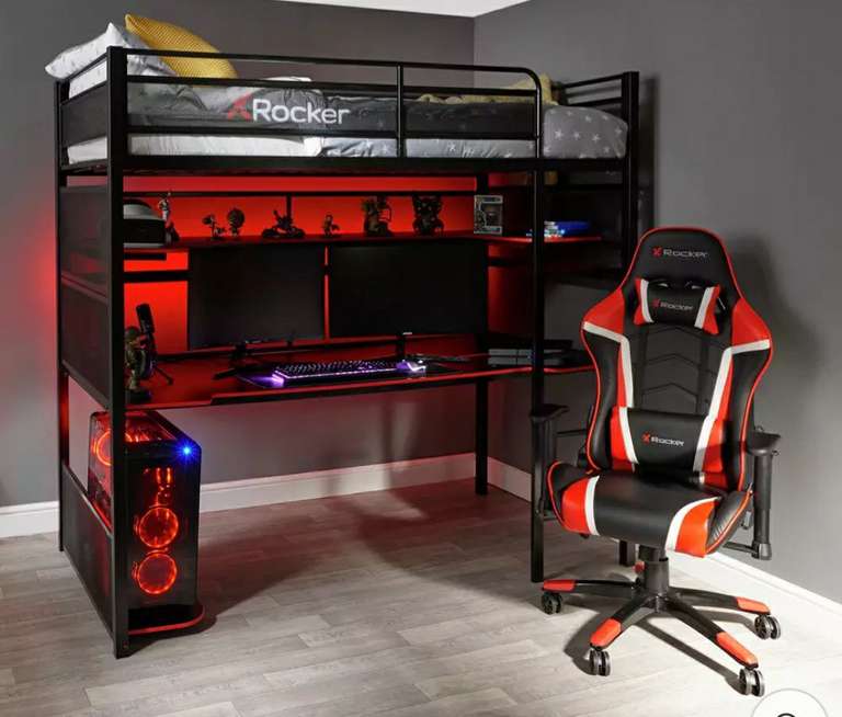 X Rocker Battle High Sleeper Gaming with XL Gaming Desk 930/6080 - £360 / £368.95 delivered @ Argos