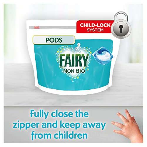 Fairy Non-Bio PODS, Washing Liquid Laundry Detergent Tablets / Capsules, 108 Washes (54 x 2) £20 / £19 S&S @ Amazon