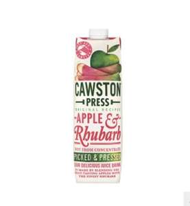 Cawston Press juice 1litre apple & rhubarb £2.75 each or 2 for £4 @ Waitrose