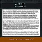 Amazon Brand - Amfit Nutrition Low Sugar Protein Bar Chocolate Fudge Flavour, 60g, Pack of 12 £11.14 @ Amazon
