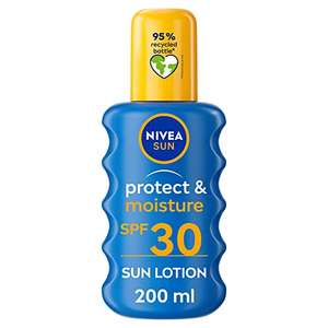 NIVEA Sun Protect & Moisture Sun Spray SPF 30 (200ml) With Auto Discount (£4.04/£3.73 on S&S) + 10% off 1st S&S at checkout
