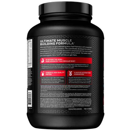 MuscleTech Nitro Tech Performance Series 1.8kg Whey Isolate Powder, chocolate flavour - £24.62 (£23.39 or £20.93 on Sub & Save) @ Amazon